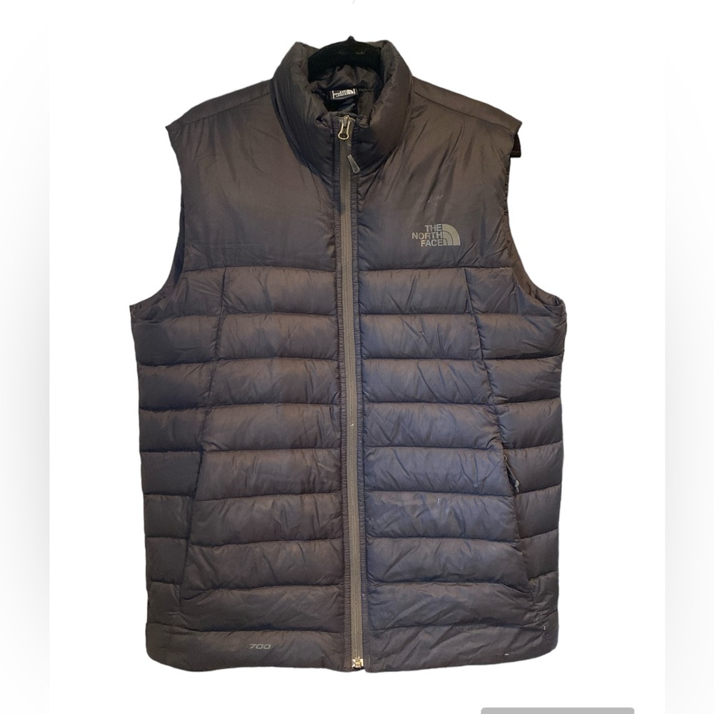 North Face Mens M lightweight goose down puffer Vest Pertex Quantum black